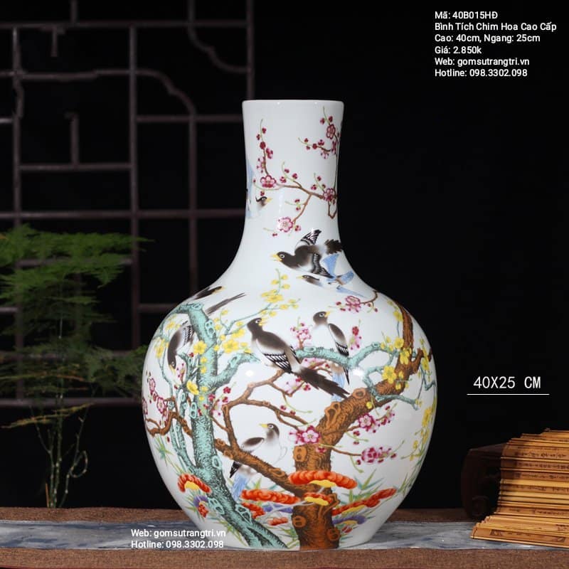 BÌNH TÍCH CHIM HOA CAO CẤP
